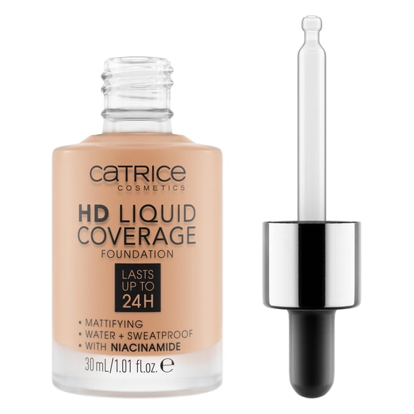 Catrice | HD Liquid Coverage Foundation | High & Natural Coverage | Vegan & Cruelty Free (044 | Deeply Rose)