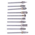 thumbnail image 4 of File, Grinding Head 3mm Shank Diameter Grinder Drill Bit Carbide  For Wood Plastic Double Cut Silver Blue Box, 4 of 8