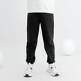 thumbnail image 2 of MIASHUI Unisex Sweatpants Boys Girls Elastic Waist Jogger Solid Color Athletic Trousers,Black,8-9 Years, 2 of 4