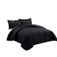 thumbnail image 4 of chezmoi collection 2-Piece Down Alternative comforter Set (Twin, Black), 4 of 4