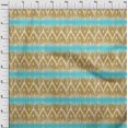 thumbnail image 3 of oneOone Cotton Poplin Fabric Chevron Ikat Print Sewing Fabric BTY 56 Inch Wide, 3 of 4