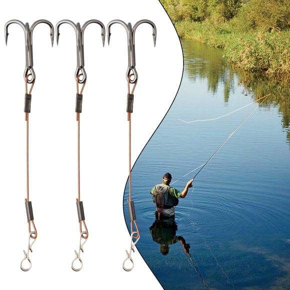 3pcs Treble Hooks Perch Bass For Predator Lure Fishing Stingers Treble Hooks Stainless Steel Fishing Accessories