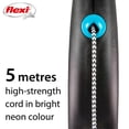 thumbnail image 3 of Flexi FUN Dots Moyenne Rétractable Chien Laisse, Bleu, 5m/16ft, 3 of 8