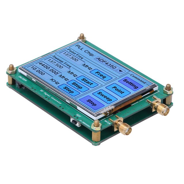 Signal Generator, With Data Cable Touch Screen Signal Generator, SMA Female Interface For Wireless Infrastructure Test Equipment ADF4350