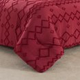 thumbnail image 5 of JML 2 Piece Tufted Comforter Set Twin,1 Comforter,1 Pillowcase, Geometric Design, Burgundy, 5 of 5