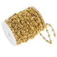 thumbnail image 1 of 20m Artificial Faux Pearl Bead String for Christmas Tree Wedding Curtain DIY DecorationGold, 1 of 6