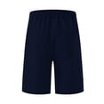 thumbnail image 4 of Amzcrzy Mens Shorts Cargo Shorts for Men Shorts for Men Man Solid-Color Casual Large-Pocket Button Drawstring Elastic-Waist Shorts Cargo Pants Half Shorts Pants Mens Cargo Shorts Mens Shorts Casual, 4 of 7