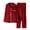 Wine, variant on LUOGENLI Christmas Pajamas for Family Family Matching Pajamas Long Sleeve Silk Like Satin Sleepwear for Parents and Kids Holiday Party Outfit Red Size 13-14 Years