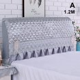 thumbnail image 2 of Stretchable Headboard Covers Dustproof Thickened Full Coverage Bed Head Covers(Purple A 2M), 2 of 2