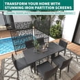thumbnail image 4 of QinaQin 1PC Metal Privacy Screen Outdoor, Freestanding Divider, Geometric, 4 of 8
