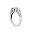 thumbnail image 3 of 3/8ct Vintage Three Stone Diamond Ring 14K White Gold, 3 of 4