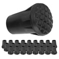 thumbnail image 2 of Walking Stick Ferrule Protector, Sturdy Durable Cane End Tips Lightweight Portable Non-slip Heavy Duty 25pcs/Pack Walking Sticks PVC Tips, for Clubs Traveling, 2 of 7