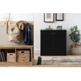 thumbnail image 3 of South Shore Morgan Small 2-Door Storage Cabinet, in Pure Black, 3 of 14