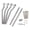 Silver, variant on Miangastore Support Rods Iron Black 1Set 7.9x7.1In