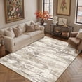 thumbnail image 4 of BERTHMEER 5'x7' Area Rugs for Living Room Bedroom Dining Room Office Farmhouse Kitchen Indoor Abstract Distressed Contemporary Modern Machine Washable Rugs Carpets, Brown&Yellow, 4 of 7