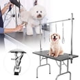 thumbnail image 1 of Bras de Table de Toilettage pour Animaux en Acier Inoxydable à Hauteur Réglable, Support de Table de Toilettage Résistant à l'Usure, pour Table pour Chien Chat pour Table de 1,15 m, 1 of 8