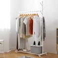 thumbnail image 2 of Amdohai HOME ORGANIZER Multifunctional Clothing Rack Steel Rod Hanging Clothes Rolling, 2 of 7