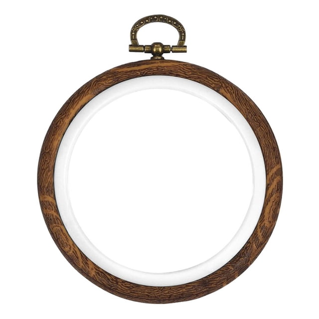 jifeng Cerceaux Ronds Réglables 4 Pouces - 10 Pouces Imitation Bois Plastique Cercle 10cm