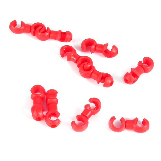 Brake Gear Cable Rotate 360 Degree Durable S-Style Clips 10pcs Brake Cable Buckle, Plastic Material For Mountain Bike Fixed Gear Bike Road Bike Folding Bike