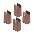 thumbnail image 4 of 4Pack Bed and furnishing Risers W/ Screw Clamp Adjustable Screw Clamp Leg Risers H 10cm Brown 10-37mm, 4 of 8