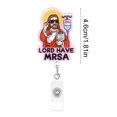 thumbnail image 3 of EGNMCR Home Decor, Room Decor, Wall Decor Automatic Retractable Badge Clip P lastic badge clip, 3 of 6
