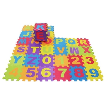 36Pieces Kids Multicolored Puzzle Play Mat,Interlocking Tiles-Soft and EVA Foam for children paly Rooms