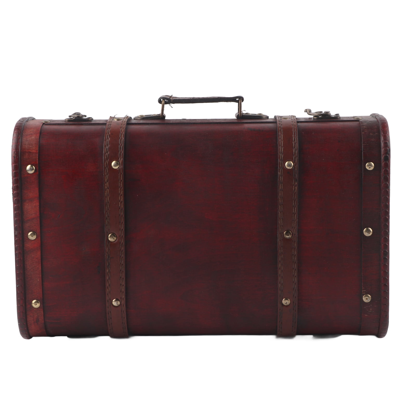 Decorative Suitcase, Antique Wooden Case, Buckle Lock Beautiful Personalized Wooden For Men Women Photography Props Decoration Box Photo Studio