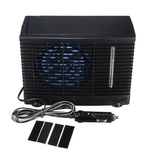 Portable Car Air Conditioner Fan 12V Evaporative Cooler Mini Conditioner For Car Truck Rv Camping Low Noise 2 Wind Levels 7.9X3.7X5.9In