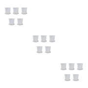 relayinert 5pcs/set Perforated Clay Plant Pot For Indoor Plants Air Circulation Guaranteed Plastic Flower Pot White 3Set