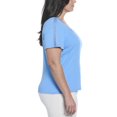 thumbnail image 3 of RAFAELLA Women's Square Neckline Short Sleeve Tee Shirt, 3 of 5