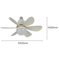 thumbnail image 4 of Mistaha 40W Remote Controlled Ceiling Fan Light with Adjustable Color Temperature and Night Light Mode, 3-Speed Fan, Timer Function - Ideal for Bedroom or Dining Room, 4 of 6