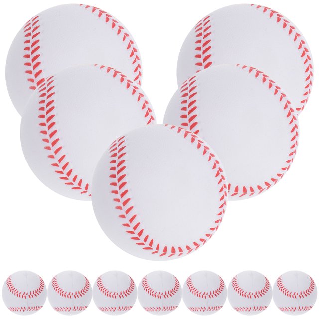 12 Pcs Balles de Baseball Souples Balles de Baseball en PU Flexibles Balles de Baseball pour Tout-Petits Qui Poursuivent Balles de Baseball Anti-Stress Jouets de Baseball pour la Décompression