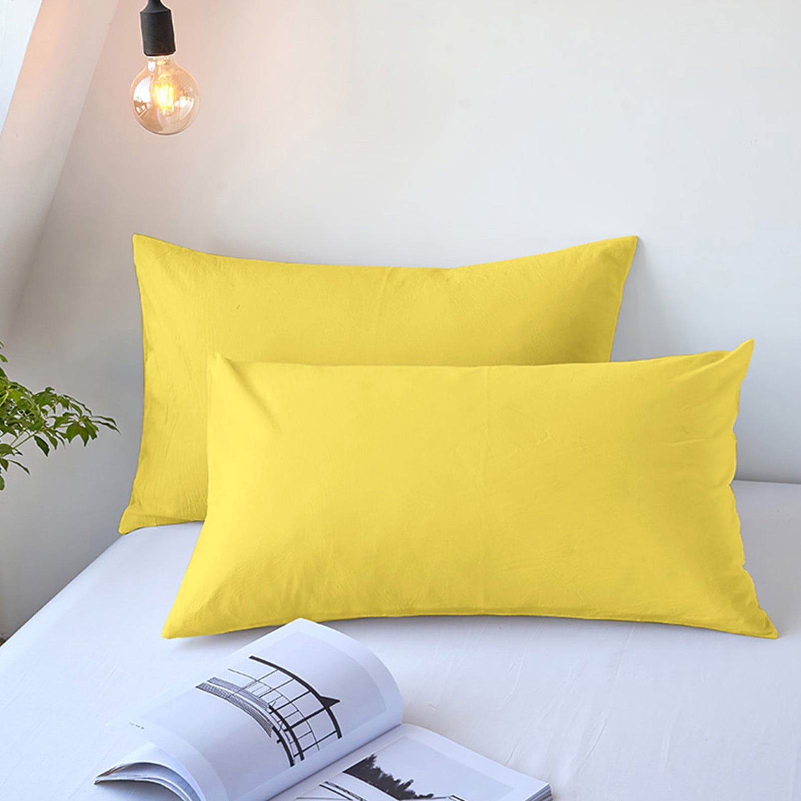 SROBPTY Pillowcases, Pillowcase A Chilling Body Pillowcase for Hot Sleepers and Night Sweats Suitable for All Seasons Breathable and Velvet Soft Full-length Pillowcase 2pc