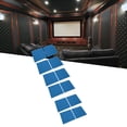 thumbnail image 4 of Mousse de Studio d'Insonorisation, Panneau Acoustique d'Installation Facile 12PCS Haute Densité pour Podcast Bleu, 4 of 8