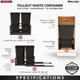 thumbnail image 3 of Rev-A-Shelf Double Pullout 50 qt. Kitchen Trash Can, Soft-Close, 5349-2150DM-218, 3 of 12