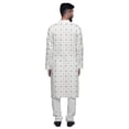 thumbnail image 3 of Atasi Button Down Asymmetric Printed Long Sleeve Rayon Kurta Pyjama Set, 3 of 4