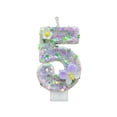 thumbnail image 2 of ZZkhGO Number Birthday Cake Candles, Multicolor First Birthday Candle Flower, Wax Digital Candles for Celebration Party, 2 of 6
