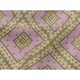 thumbnail image 4 of oneOone Viscose Jersey Fabric Diamond|Triangle & Check Geometric Printed Fabric 1 Yard 60 Inches Wide, 4 of 5