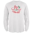 thumbnail image 1 of Joyeux Noël au Monde Script T-Shirt à Manches Longues pour Hommes, 1 of 1