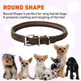 thumbnail image 4 of Dogline L1001-61 Collier Rond en Cuir 8-10 L x 0,25 Po L, Brun Foncé, 4 of 6