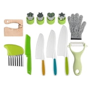 EGNMCR 13PCS Toddler Knife For Chopping Mini Chef Knife Set For Kids Knives Kitchen Knife Set Plastic Children Cooking Cutter Set Vegetable cutting