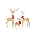 thumbnail image 1 of Holiday Time 3-Piece Lighted Iridescent Thread Deer Family Outdoor Decor, with 190 Warm White LED Lights, 1 of 4