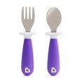 thumbnail image 1 of Munchkin Raise™ Toddler Fork & Spoon Set, Pink, 1 of 4