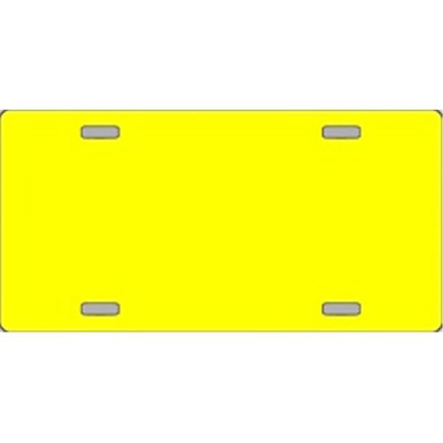 LP-2360 Yellow Solid Flat Automotive License Plates Blanks for Customizing