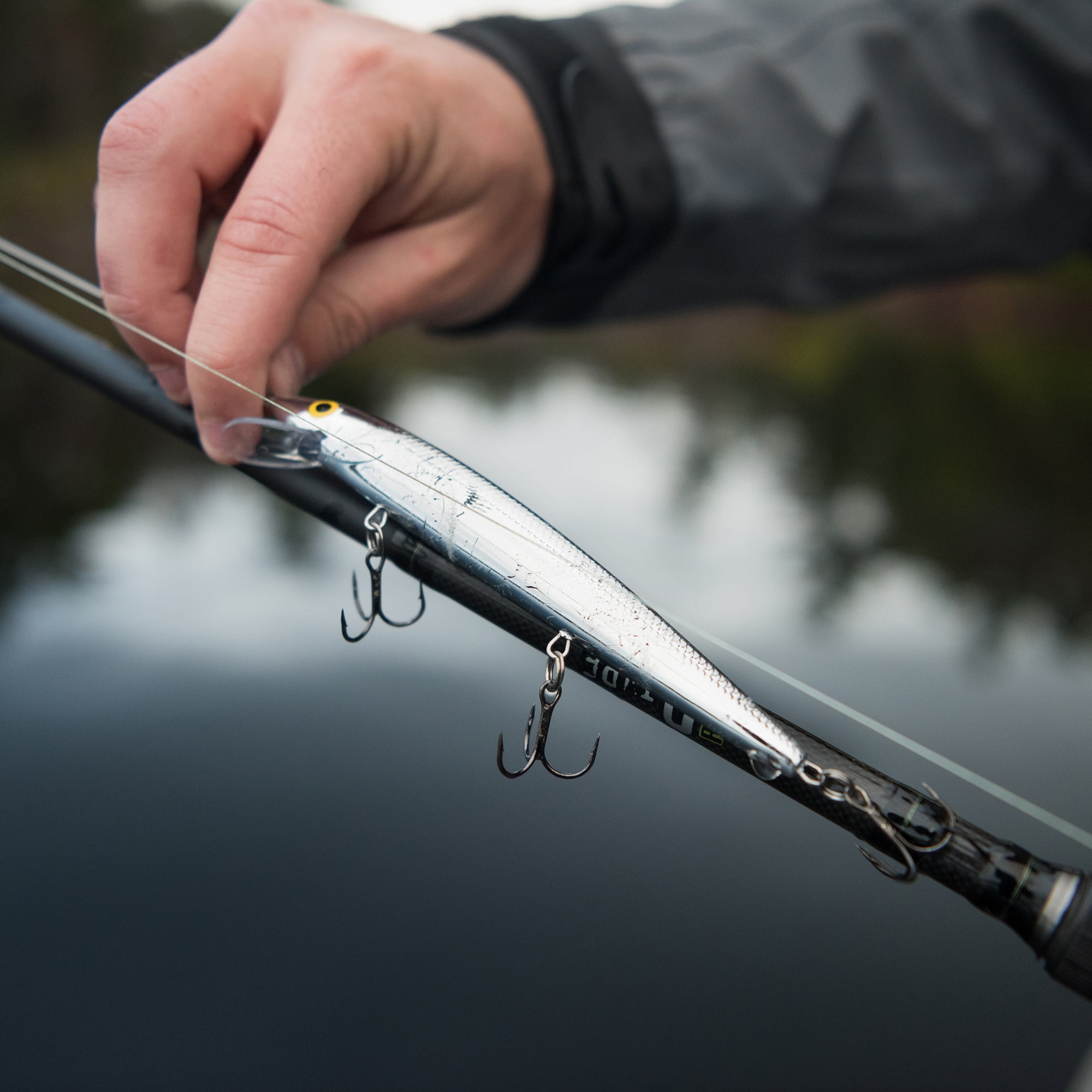 Rapala Husky Jerk 2-1/2" Lure Silver Blue
