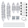 thumbnail image 1 of Kit de Mise au Point de Charnière et Rouleau de Porte de Garage, Ensemble de Porte de Garage Rouleau 6200ZZ Noir avec Couvercle pour Porte 16 x 7 Pi, 1 of 6