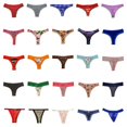 thumbnail image 4 of Dircho sous-Vêtements pour Femmes Variété de Culottes String G-string T-back Tanga Lot de 10&20 (20 Pcs, Petit), 4 of 4