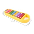 thumbnail image 4 of Cartoon Children's Percussion Toy Eight-tone Hand Knocking on the Piano Hand Knock Xylophone Glockenspiel Kids Infants Musical Educational Toy (Random Color), 4 of 5