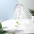 thumbnail image 3 of White Handheld Mini Small Fan Usb Charging Portable Rechargeable Student Dormitory Office Compact Design Long Battery Life Efficient Cooling Lightweight, 3 of 9