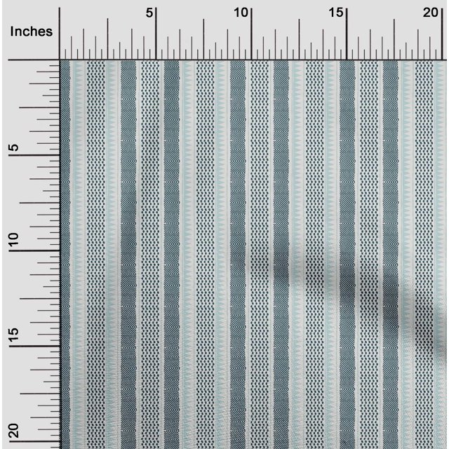oneOone Cotton Poplin Fabric Chevron Block Fabric Prints By Yard 42 Inches Wide